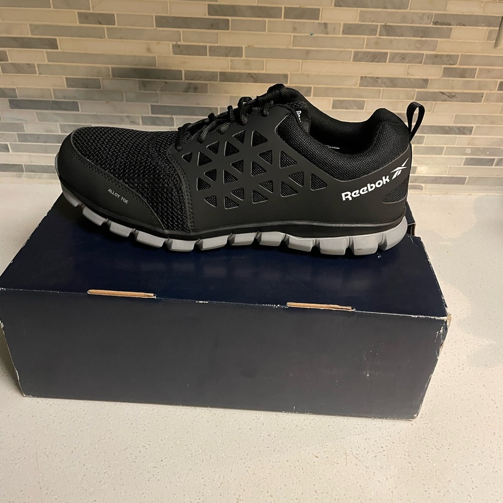 Reebok Black and Gray Athletic Shoes